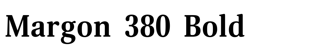 Margon 380 Bold